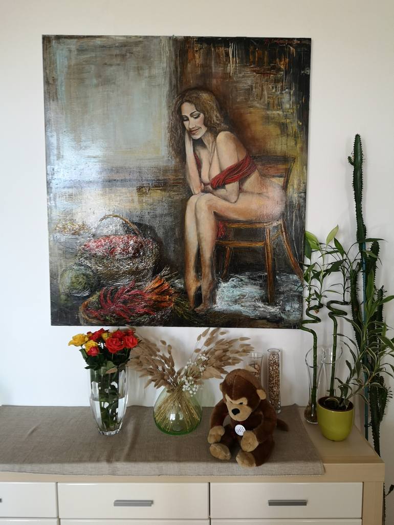 Original Impressionism Nude Painting by Nataliya A Goncharuk