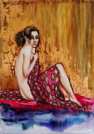 Original Figurative Nude Paintings by Nataliya A Goncharuk