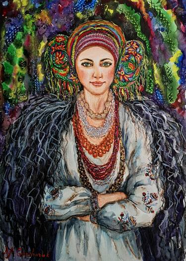 Print of Folk Fashion Paintings by Nataliya A Goncharuk