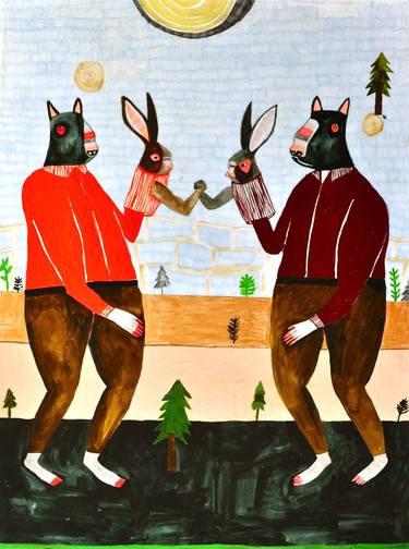 Print of Folk Animal Paintings by Kelly Puissegur