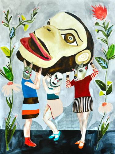 Print of Folk Animal Paintings by Kelly Puissegur