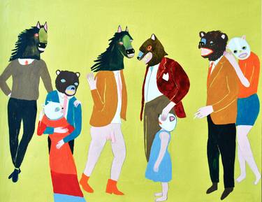 Print of Folk Animal Paintings by Kelly Puissegur