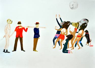 Print of Figurative Humor Paintings by Kelly Puissegur