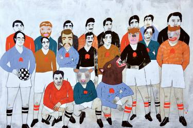 Saatchi Art Artist Kelly Puissegur; Painting, “They Were State Champs in 82’ but  Sadly They Never Won Again” #art