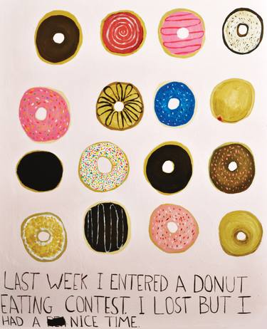Saatchi Art Artist Kelly Puissegur; Painting, “Donut Eating Contest” #art