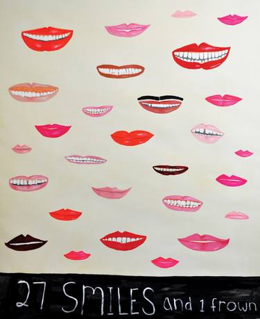 Saatchi Art Artist Kelly Puissegur; Painting, “27 Smiles and 1 Frown” #art