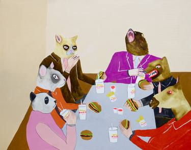 Print of Figurative Animal Paintings by Kelly Puissegur