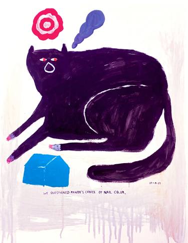 Print of Cats Paintings by Kelly Puissegur