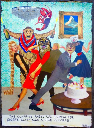 Print of Art Deco Humor Collage by Kelly Puissegur