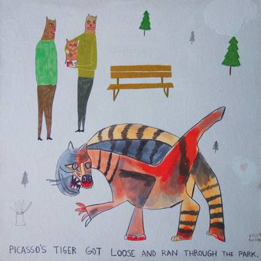 Print of Fine Art Humor Paintings by Kelly Puissegur