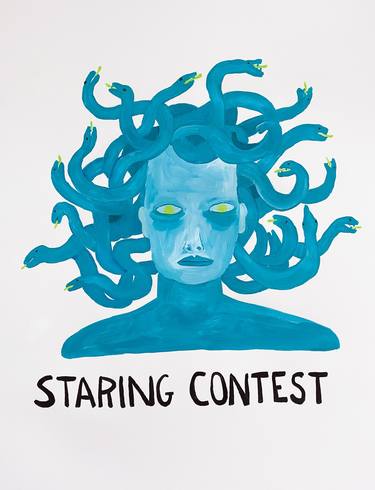 Staring Contest Posters for Sale