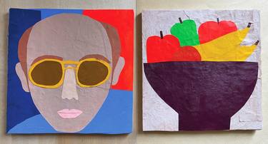 Saatchi Art Artist Kelly Puissegur; Paintings, “Hunter S Thompson and a Bowl of Fruit” #art