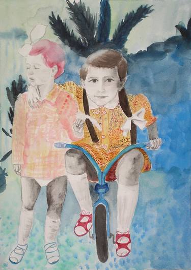 Print of Children Paintings by lila herceg