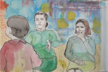 Print of Figurative Family Paintings by lila herceg