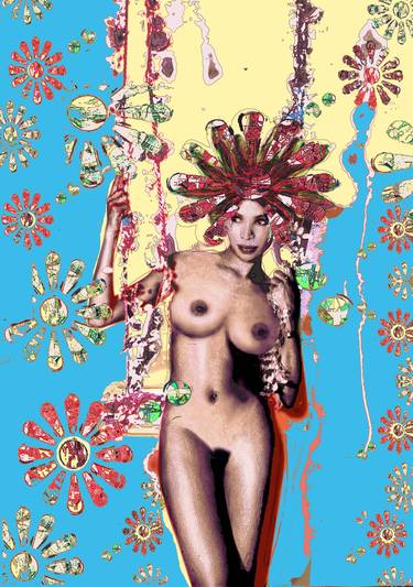 Original Fine Art Erotic Mixed Media by Michael Eder