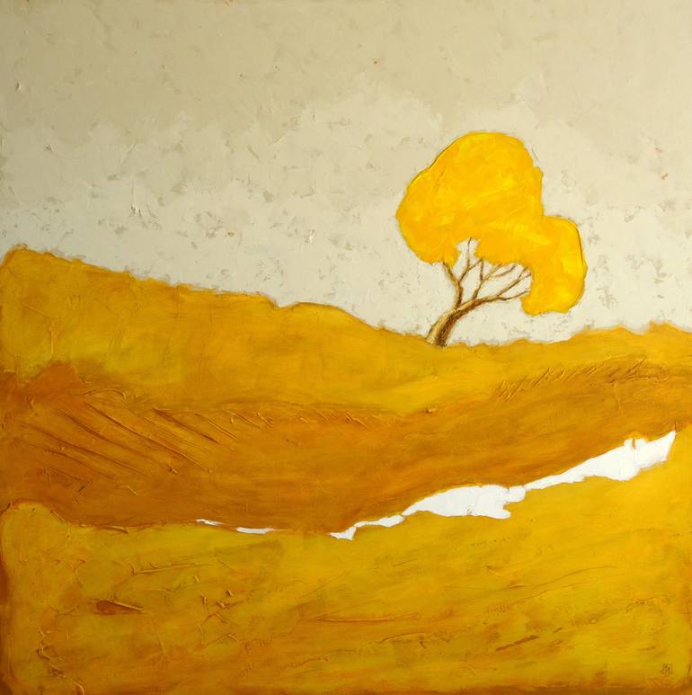 monochromatic art yellow