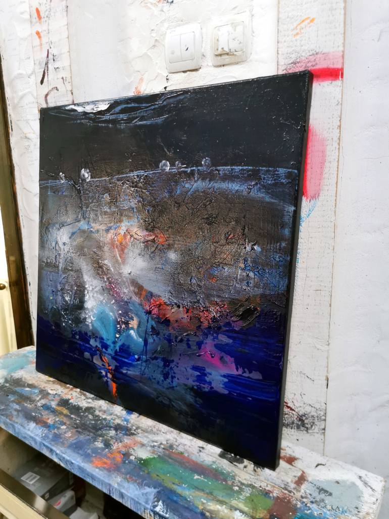 Original Abstract Fantasy Painting by Kloska Ovidiu