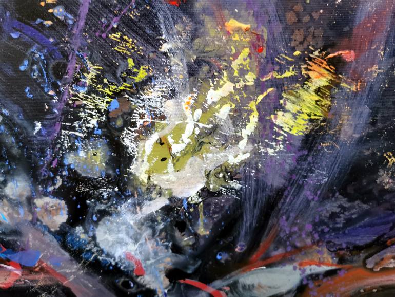 Original Abstract Expressionism Fantasy Painting by Kloska Ovidiu