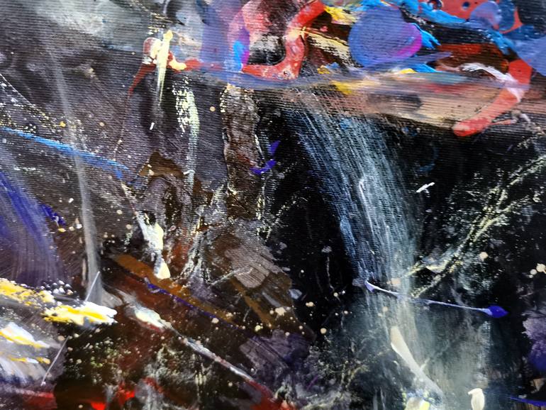 Original Abstract Expressionism Fantasy Painting by Kloska Ovidiu