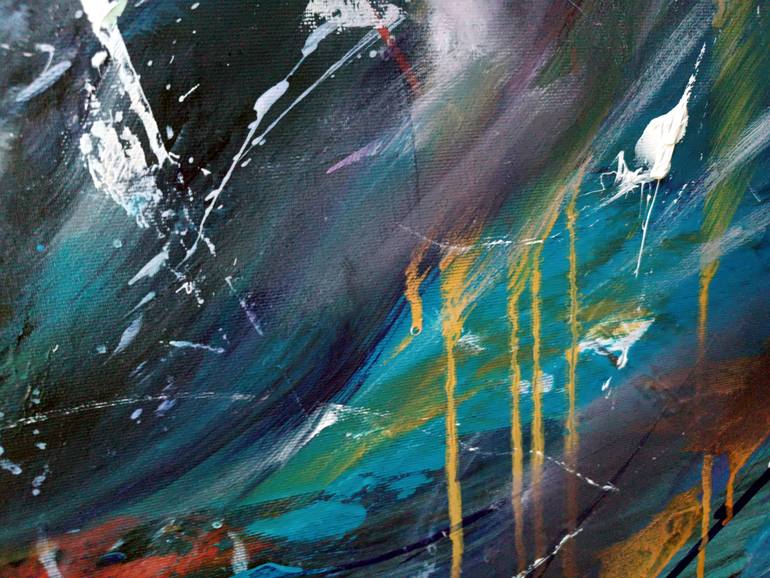 Original Abstract Fantasy Painting by Kloska Ovidiu