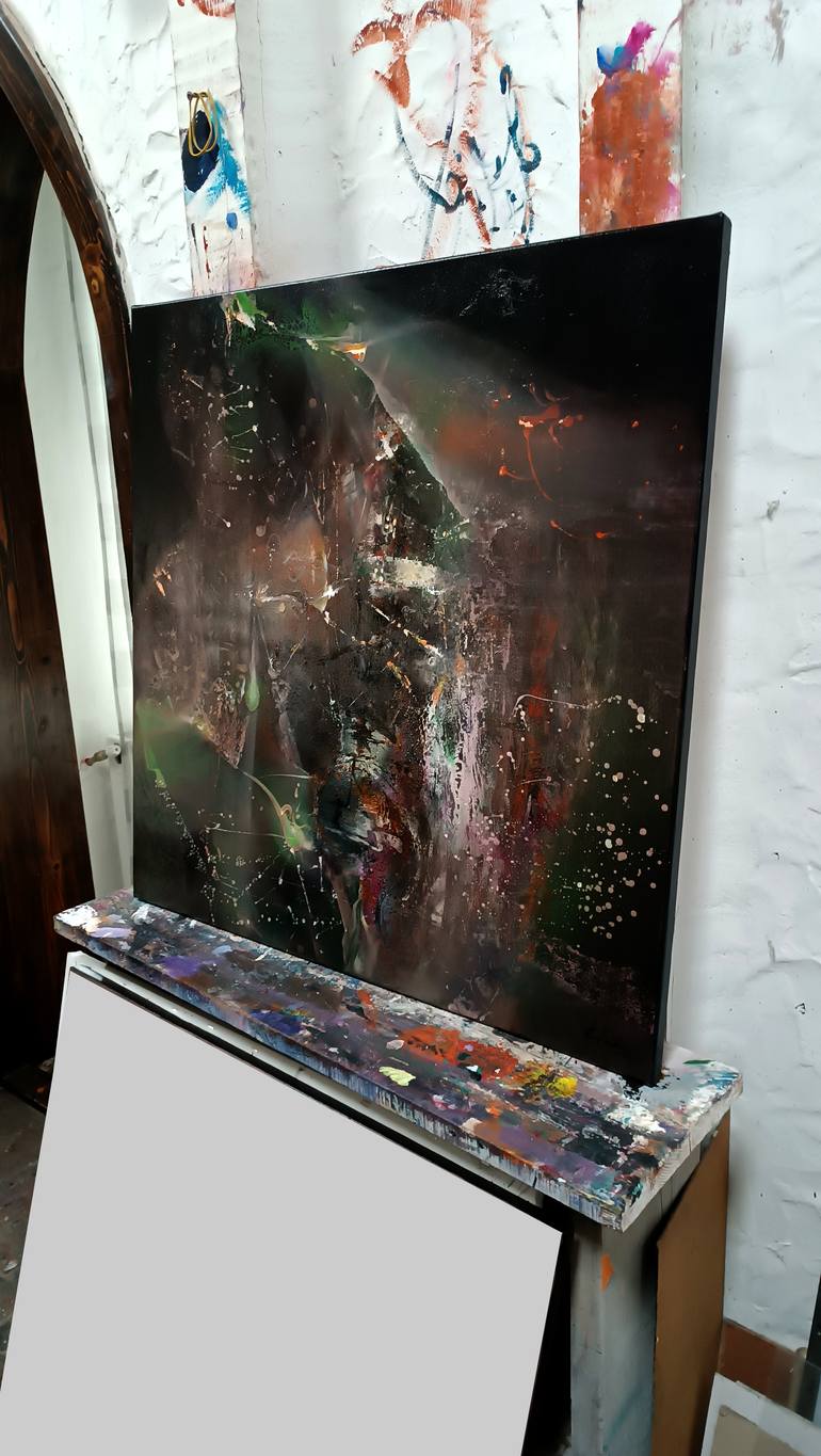Original Abstract Fantasy Painting by Kloska Ovidiu