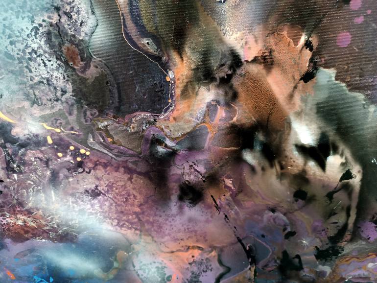 Original Abstract Expressionism Abstract Painting by Kloska Ovidiu