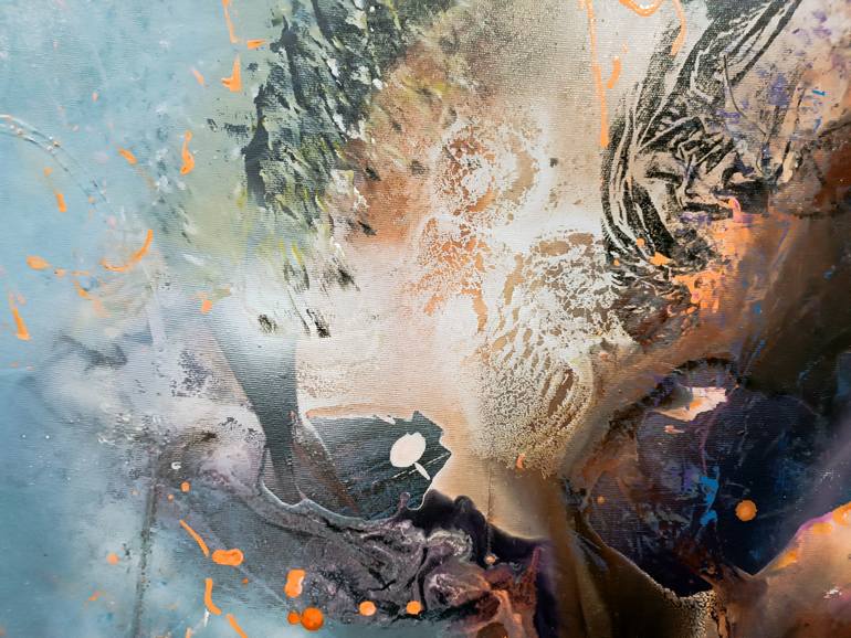 Original Abstract Expressionism Abstract Painting by Kloska Ovidiu