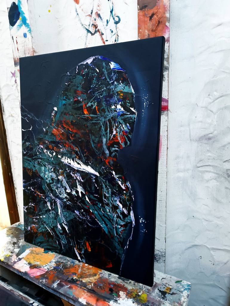 Original Abstract Expressionism Fantasy Painting by Kloska Ovidiu