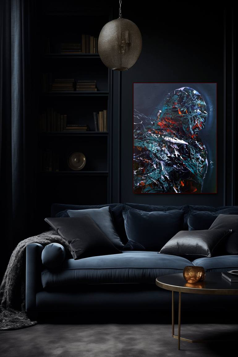 Original Abstract Expressionism Fantasy Painting by Kloska Ovidiu