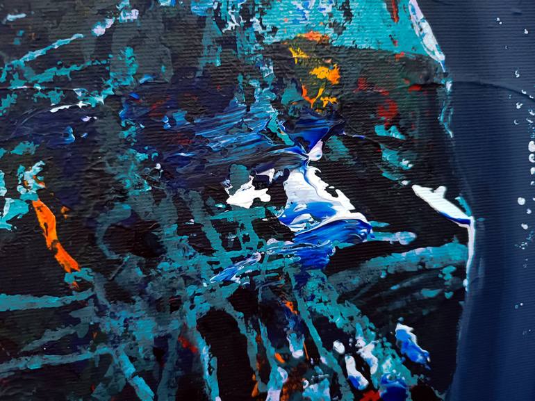 Original Abstract Expressionism Fantasy Painting by Kloska Ovidiu