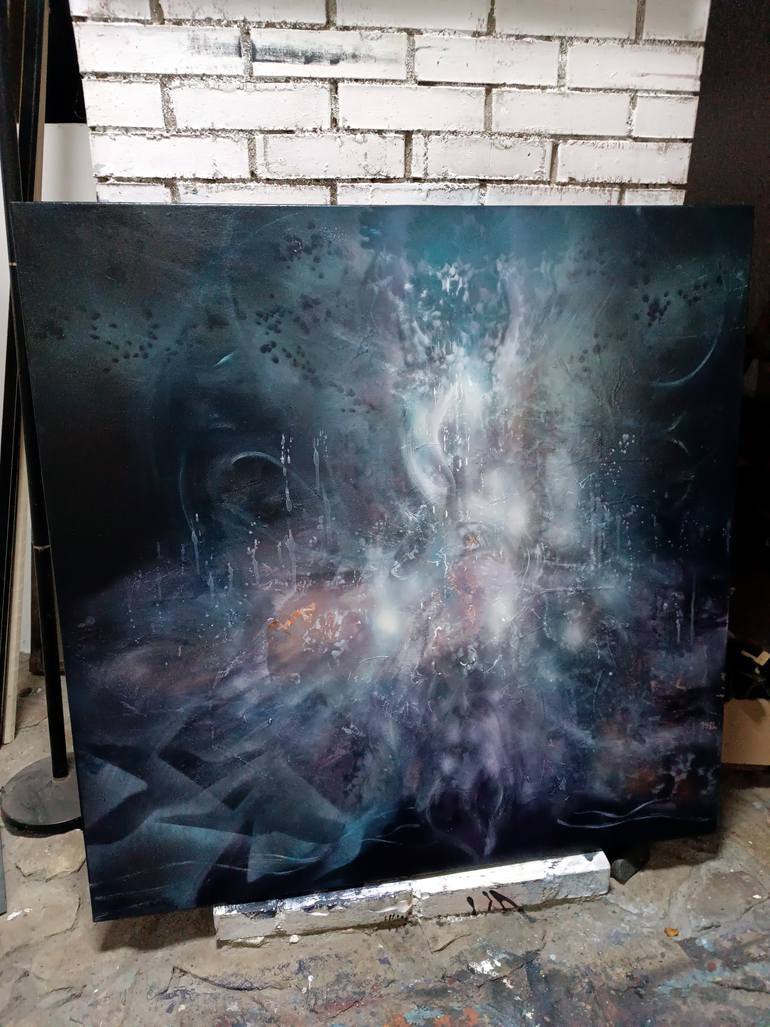 Original Surrealism Fantasy Painting by Kloska Ovidiu