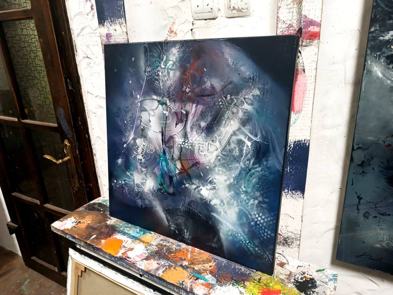 Original Abstract Expressionism Abstract Painting by Kloska Ovidiu