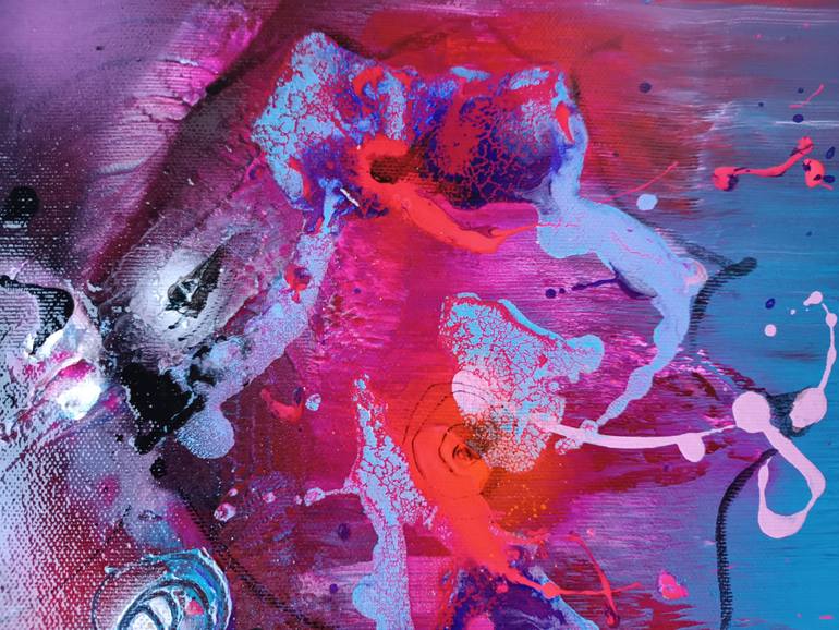 Original Abstract Still Life Painting by Kloska Ovidiu
