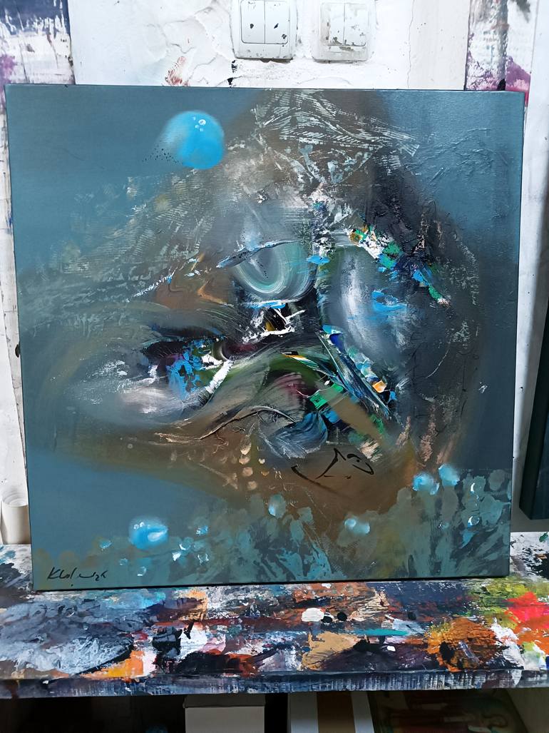Original Abstract Landscape Painting by Kloska Ovidiu