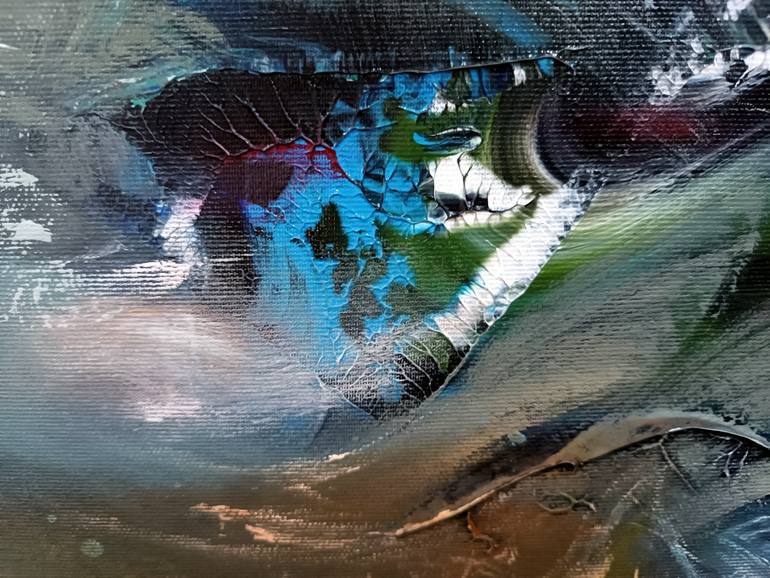 Original Abstract Landscape Painting by Kloska Ovidiu