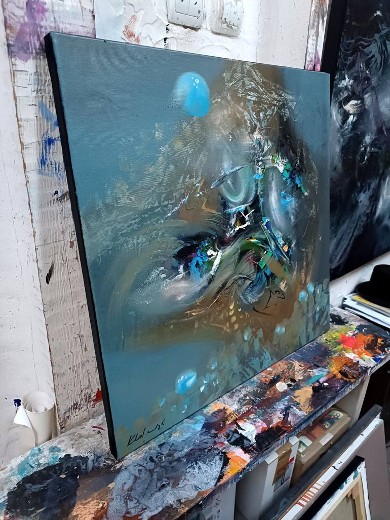 Original Abstract Landscape Painting by Kloska Ovidiu