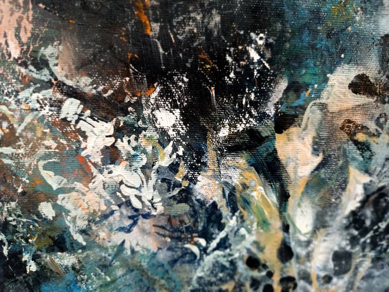 Original Abstract Expressionism Abstract Painting by Kloska Ovidiu