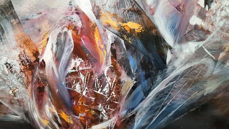 Original Abstract Expressionism Still Life Painting by Kloska Ovidiu