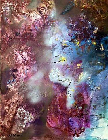 Print of Abstract Outer Space Paintings by Kloska Ovidiu