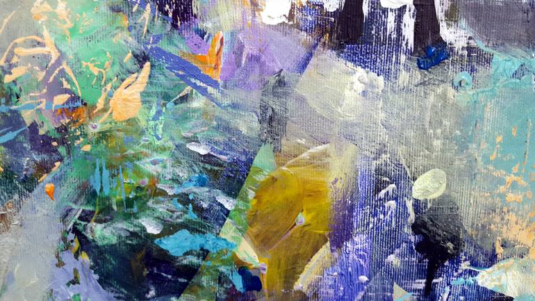Original Abstract Landscape Painting by Kloska Ovidiu
