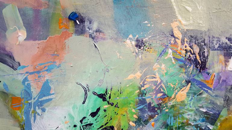 Original Abstract Landscape Painting by Kloska Ovidiu