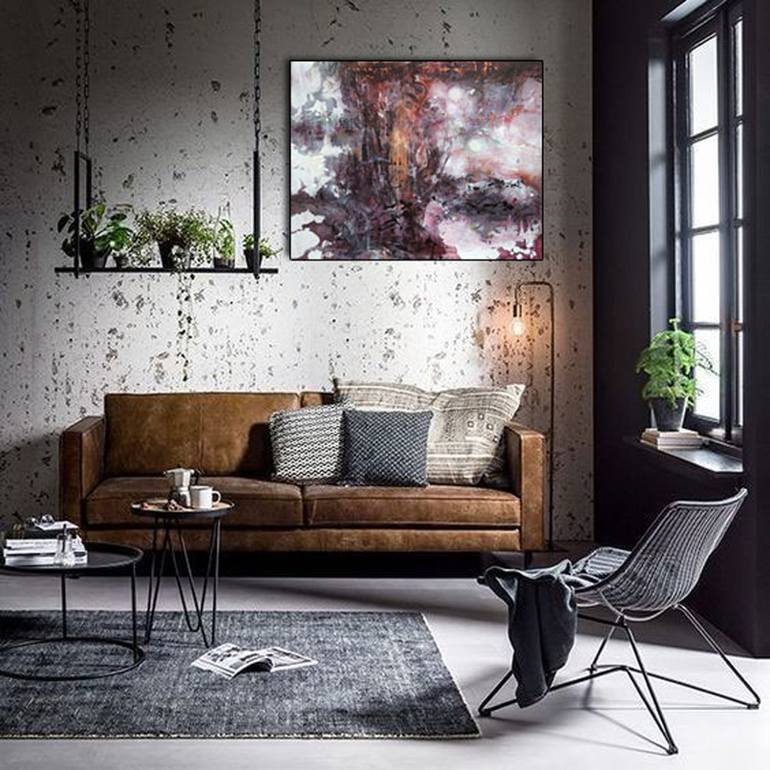 Original Abstract Landscape Painting by Kloska Ovidiu