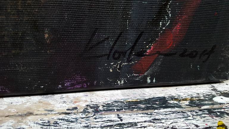 Original Expressionism People Painting by Kloska Ovidiu