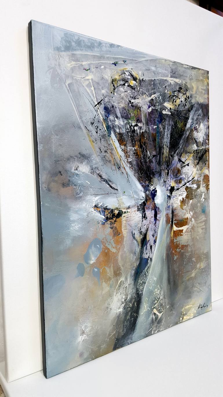 Original Abstract Still Life Painting by Kloska Ovidiu