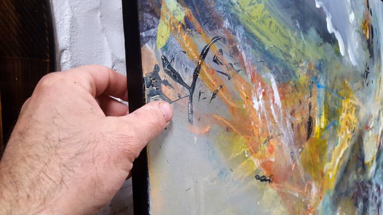 Original Abstract Fantasy Painting by Kloska Ovidiu