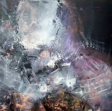 DARKSCAPE CREATOR ENERGY TRACES LARGE PAINTING BY O KLOSKA thumb