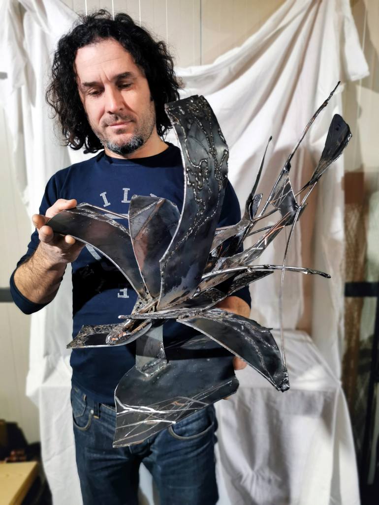 Original Conceptual Outer Space Sculpture by Kloska Ovidiu