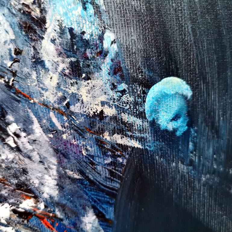 Original Abstract Religion Painting by Kloska Ovidiu