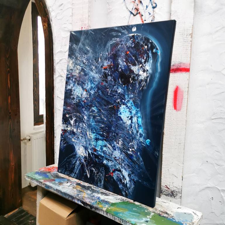 Original Abstract Religion Painting by Kloska Ovidiu