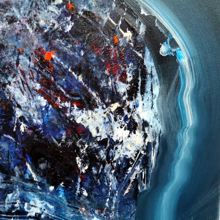 Original Abstract Religion Painting by Kloska Ovidiu